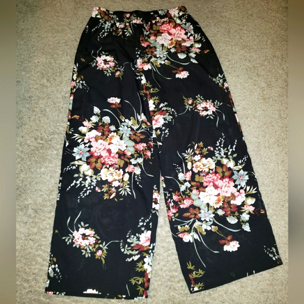 Shein wide-leg floral pants